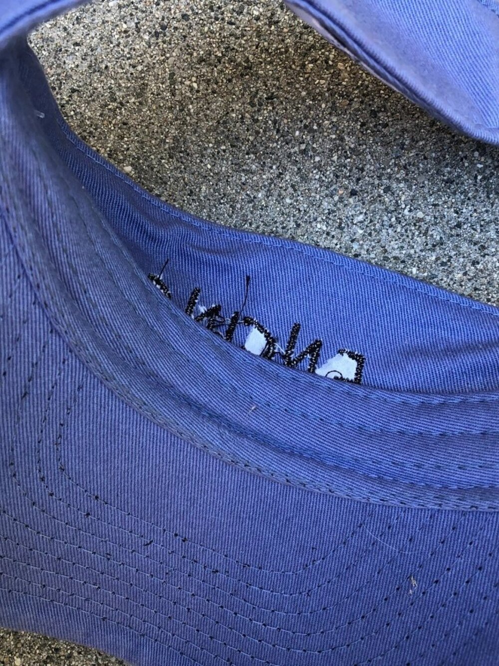 RIVER BEACH Encino Visor Hat Men's One Size Blue Adjustable Cap 100% Cotton - Picture 5 of 5